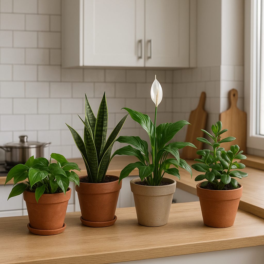 Jakie rośliny doniczkowe dobrze rosną w kuchni?