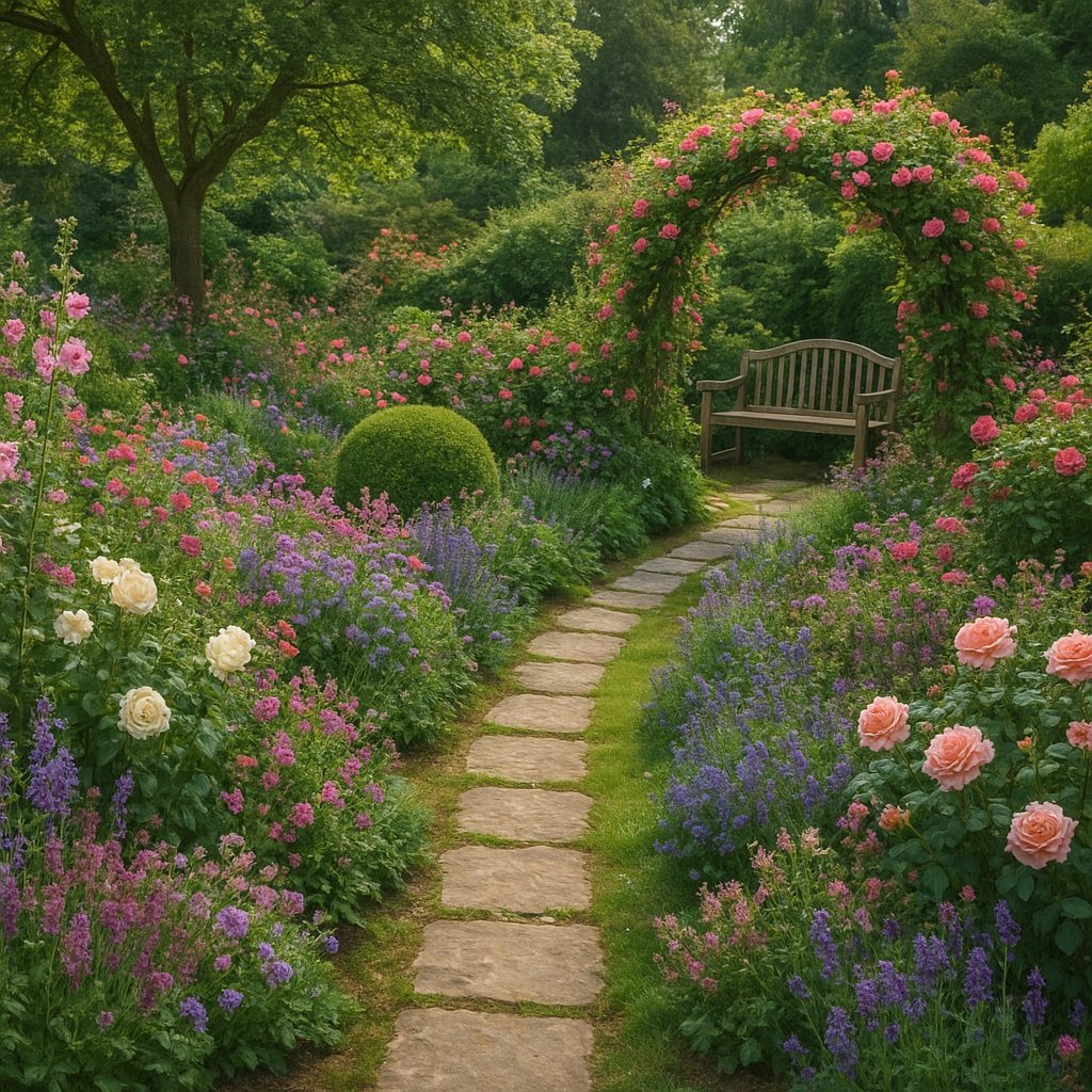 Ogród w stylu angielskim – jak stworzyć romantyczną przestrzeń pełną kwiatów.
