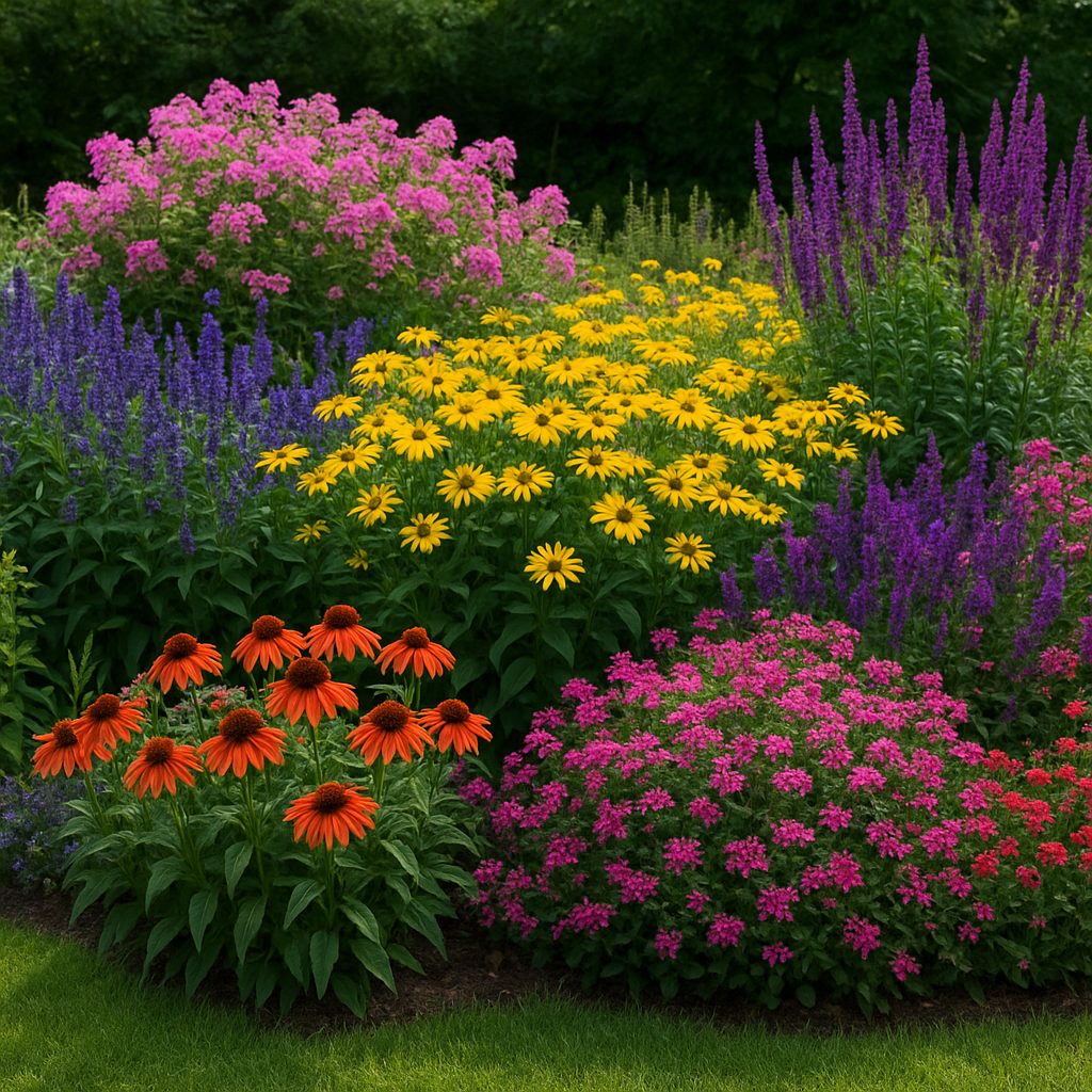 Jakie rośliny na rabaty, które kwitną przez całe lato?