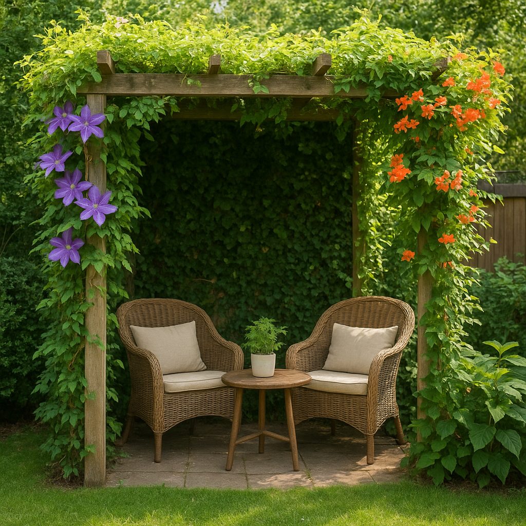 Jakie rośliny pnące posadzić na pergoli, by stworzyć przytulny kącik?