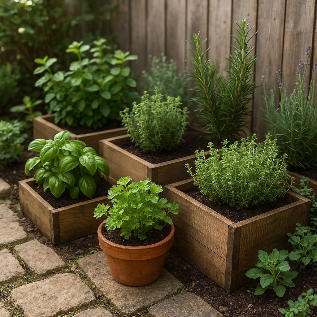 Ogród ziołowy na małej przestrzeni – jak stworzyć aromatyczny kącik.